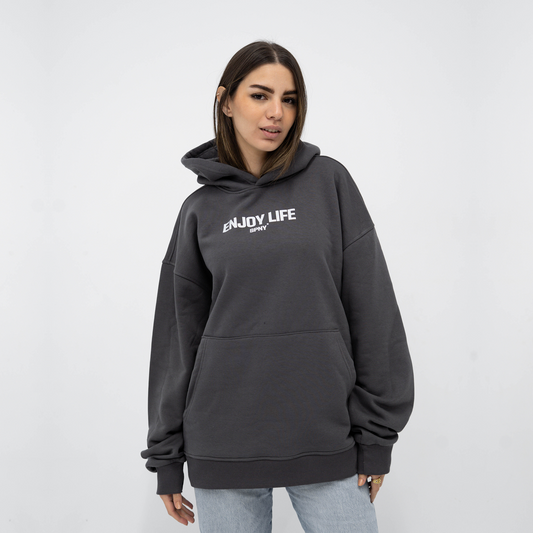 Enjoy dark grey hoodie