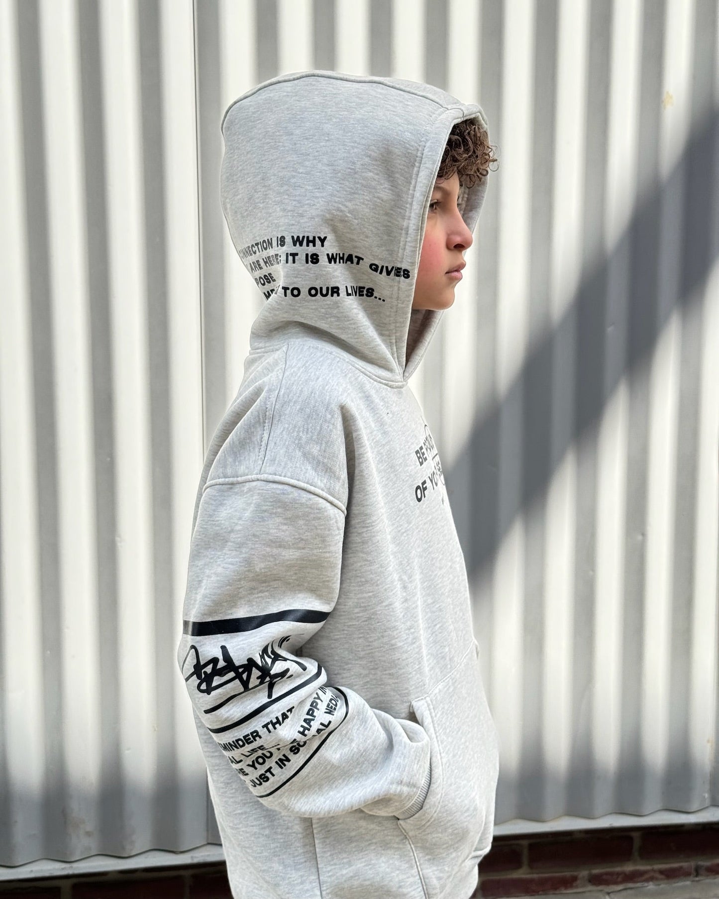 Proud silver hoodie