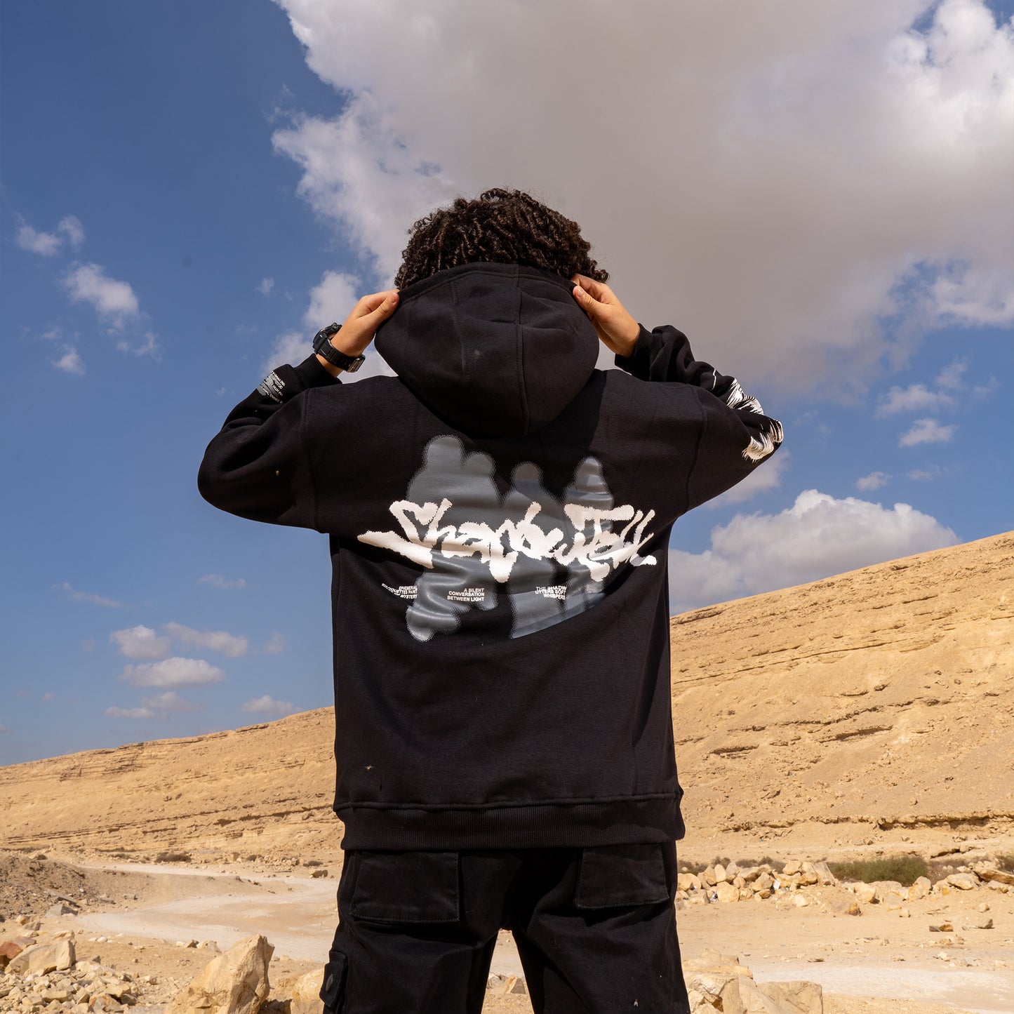 Shadow black hoodie