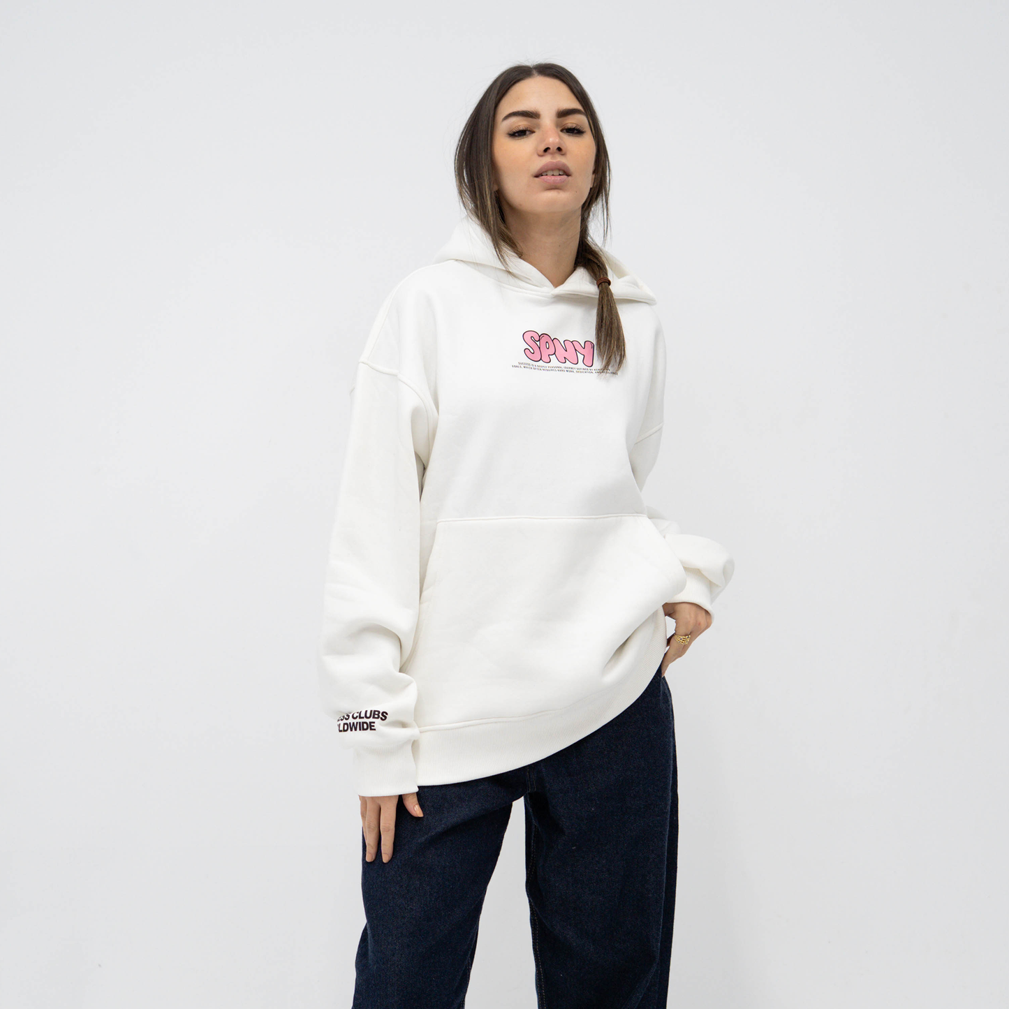 Amazing white hoodie