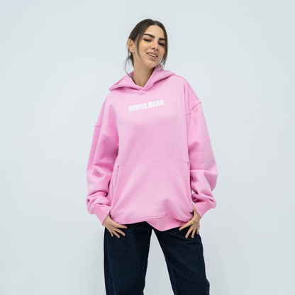 Bear pink hoodie