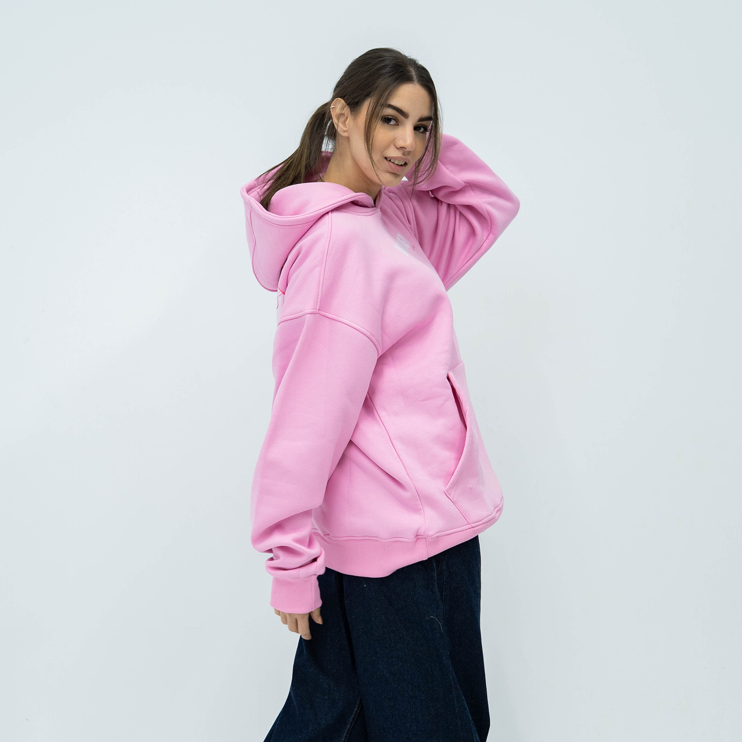 Bear pink hoodie