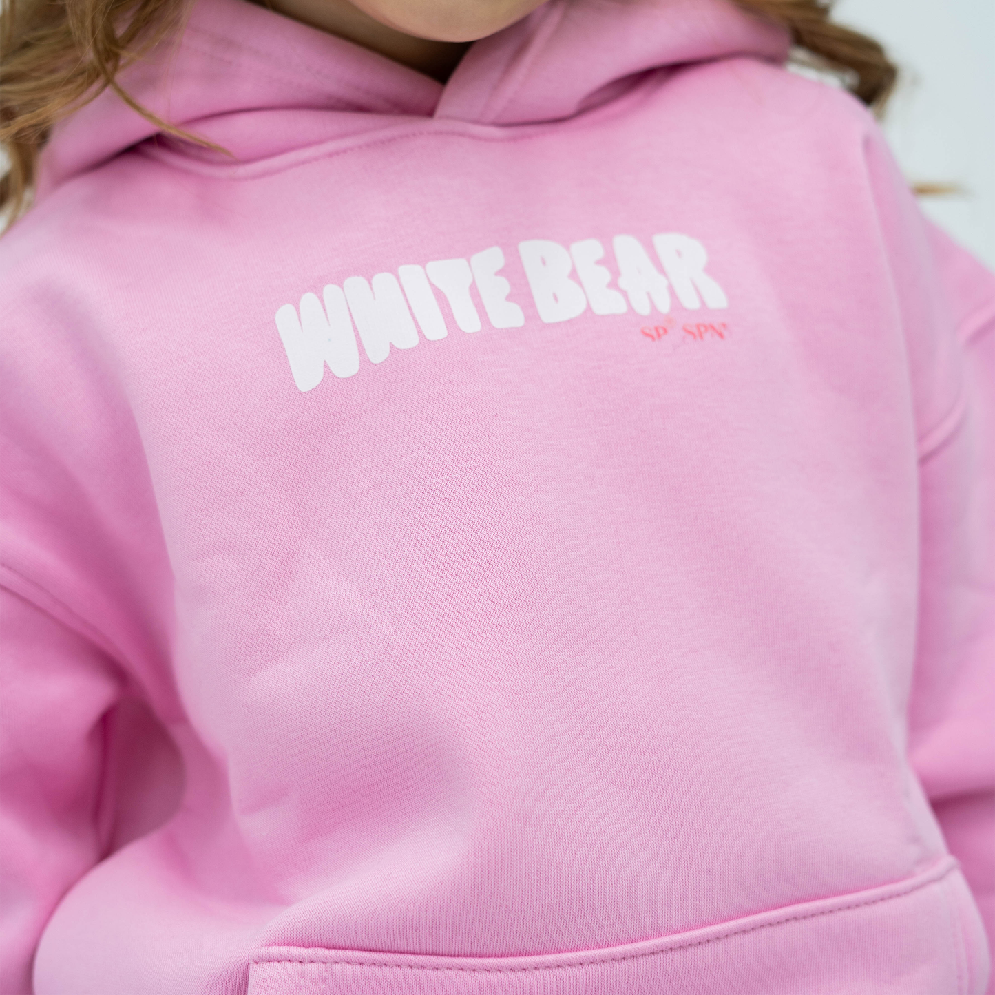 Bear pink hoodie