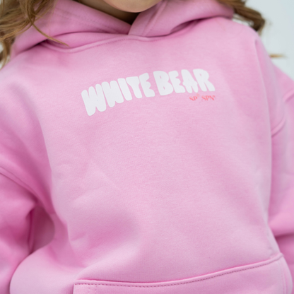 Bear pink hoodie