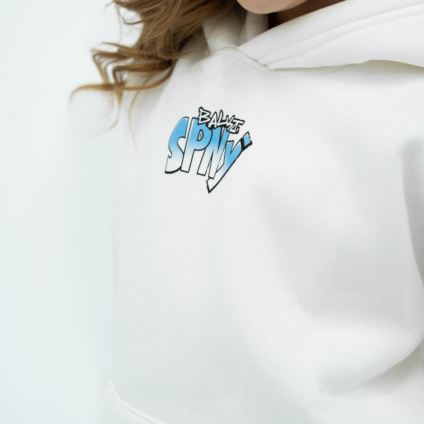 Blavet white hoodie