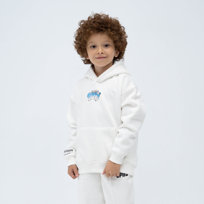 Blavet white hoodie