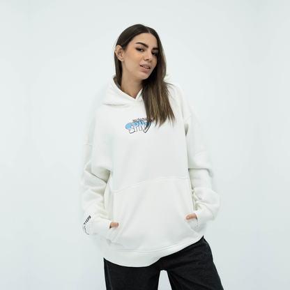 Blavet white hoodie