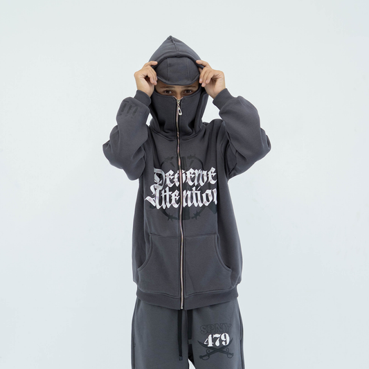 Brave mask grey jacket