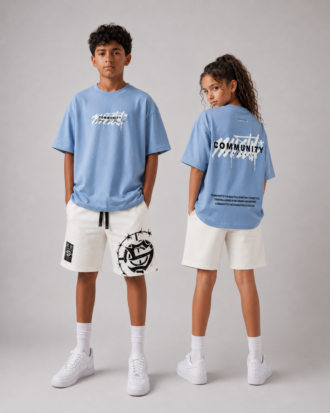 Distance baby blue t-shirt