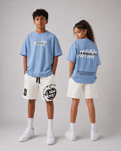 Distance baby blue t-shirt