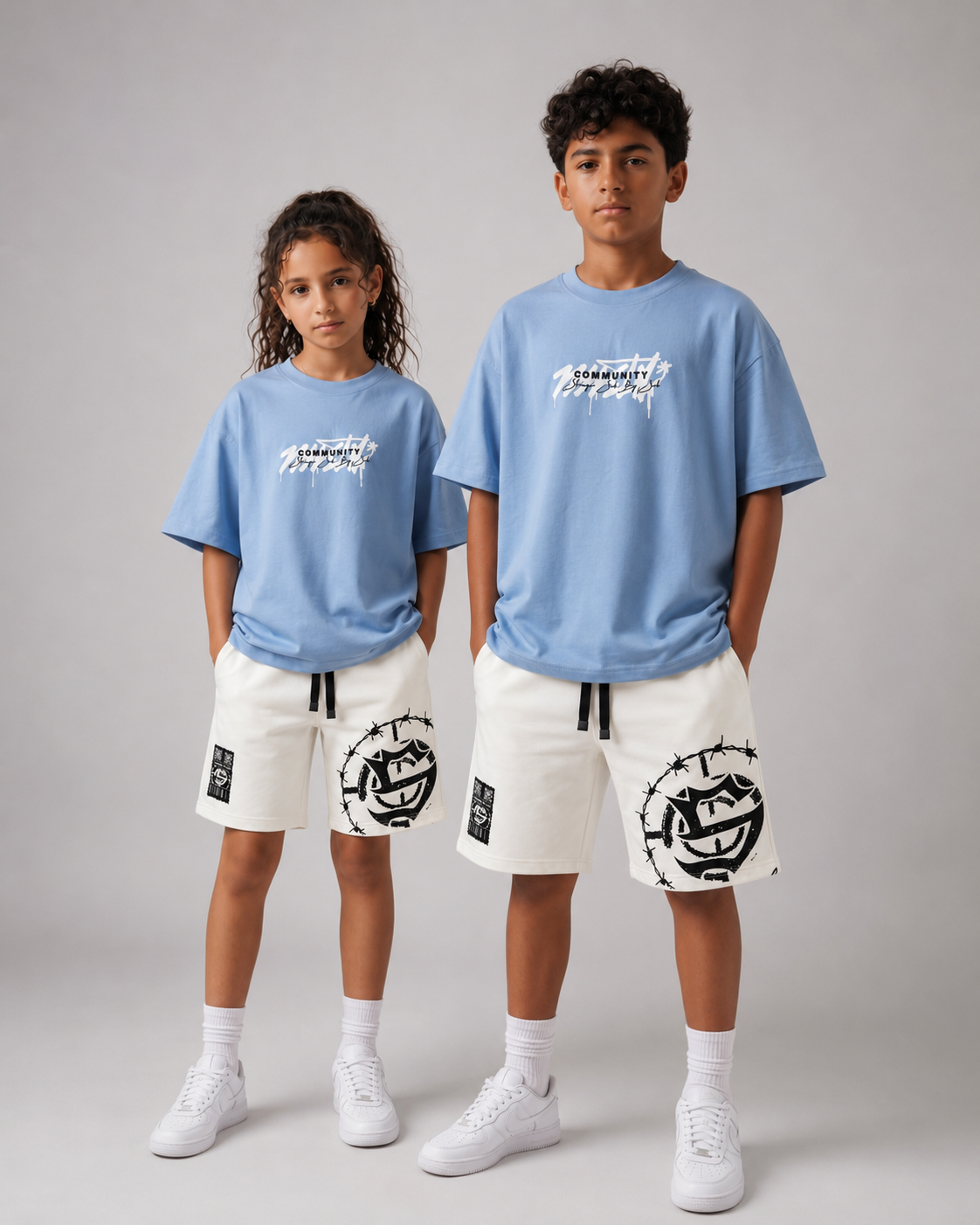 Distance baby blue t-shirt