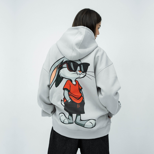 Don’t care silver hoodie