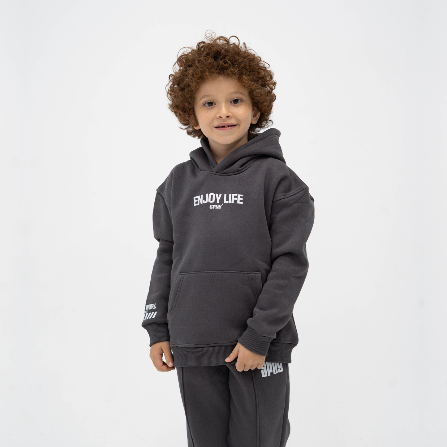 Enjoy dark grey hoodie