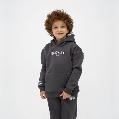 Enjoy dark grey hoodie