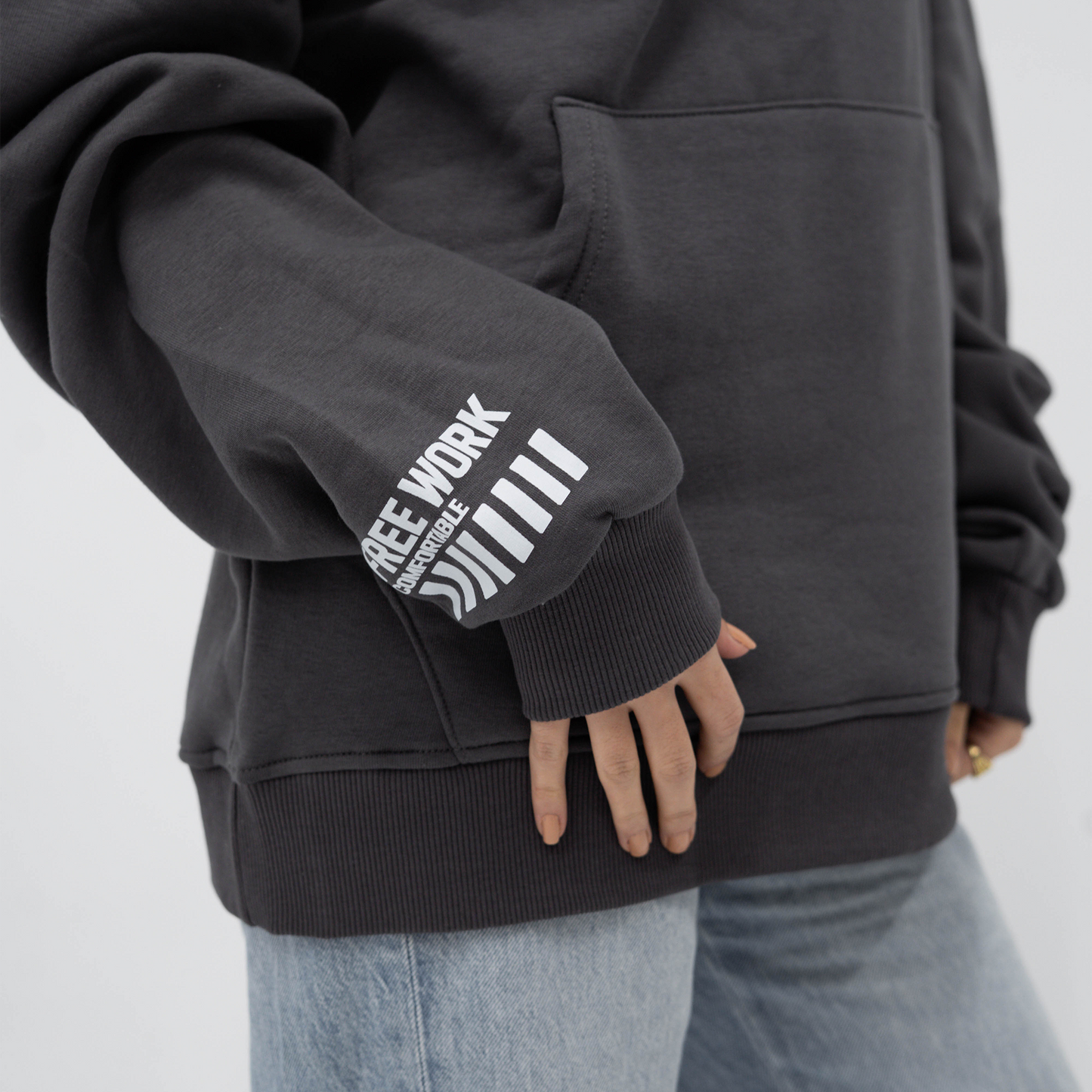 Enjoy dark grey hoodie