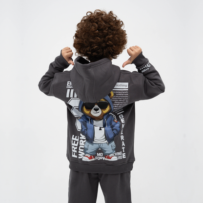 Enjoy dark grey hoodie