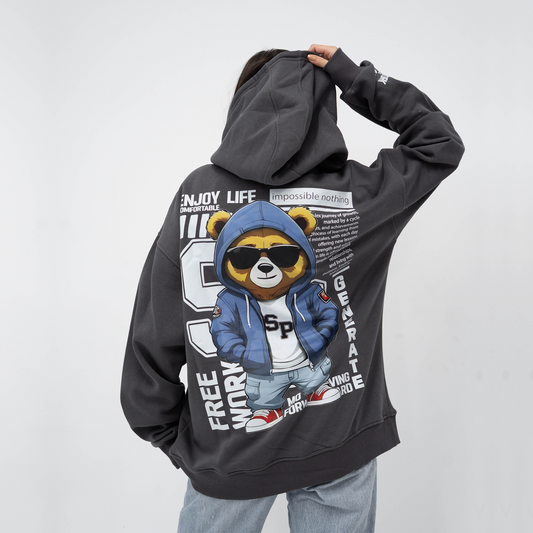 Enjoy dark grey hoodie