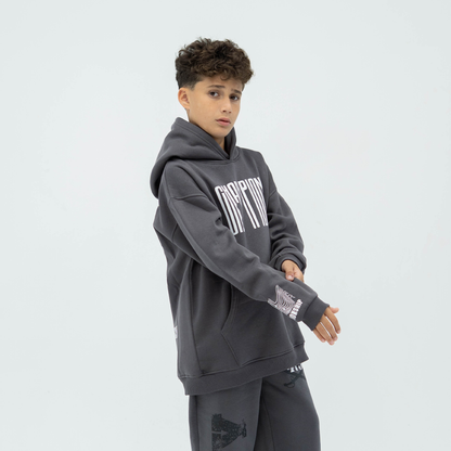 Fight dark grey hoodie