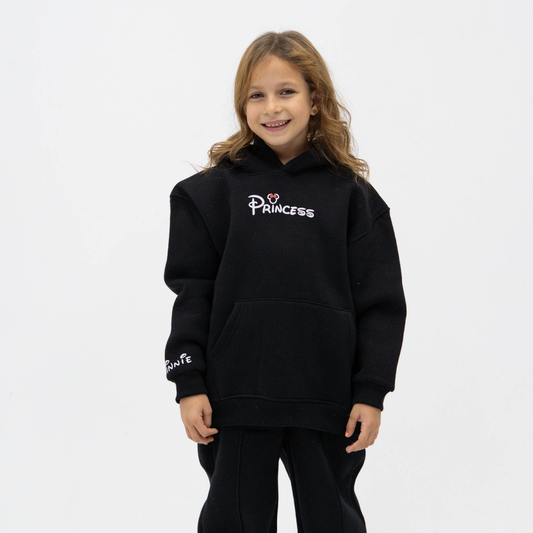 Princess black hoodie