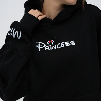 Princess black hoodie