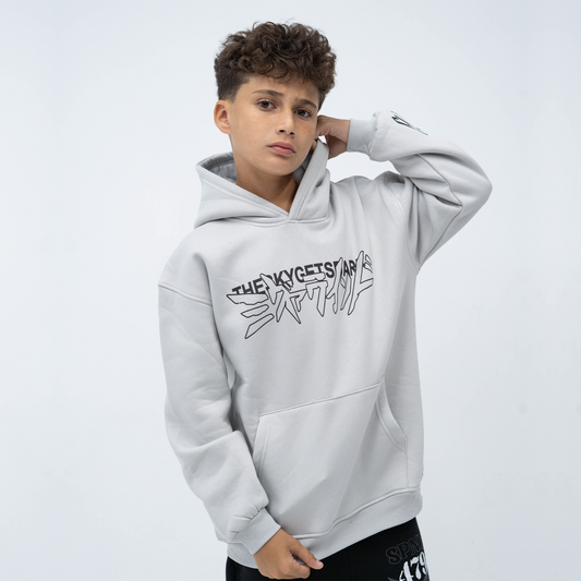Sky silver hoodie