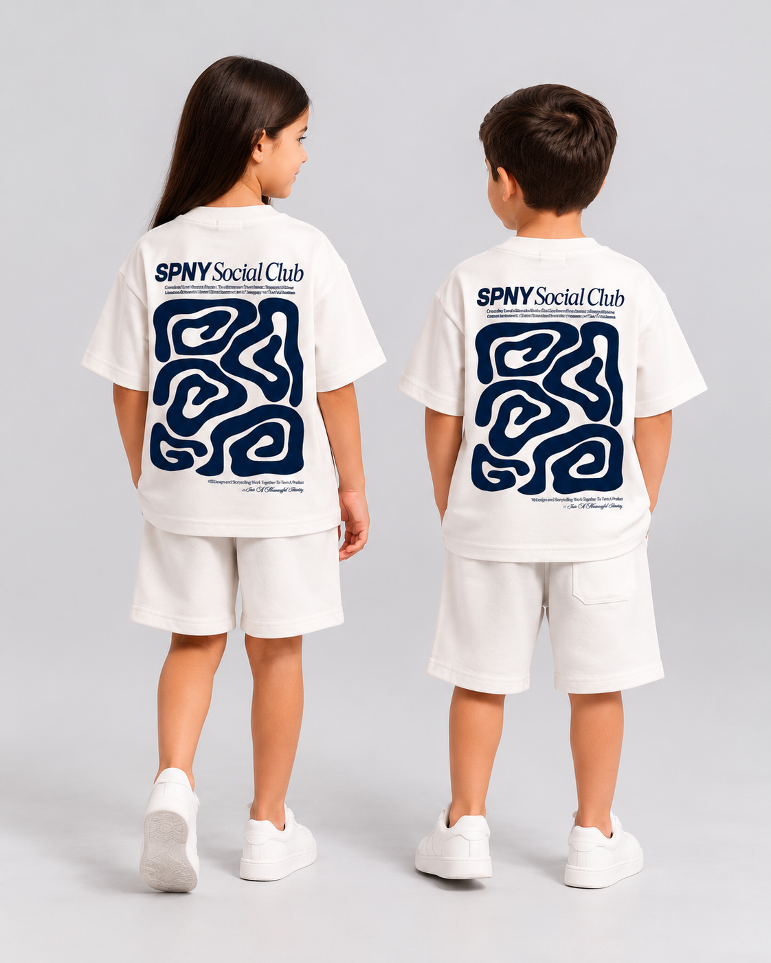 Social white t-shirt
