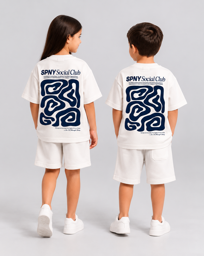 Social white t-shirt
