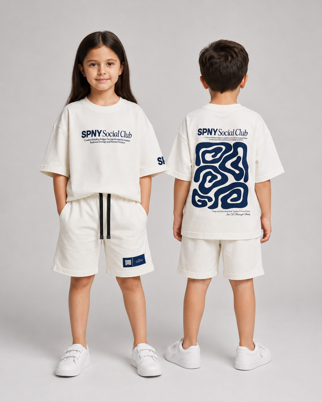 Social white t-shirt