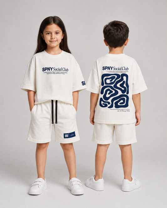Social white t-shirt