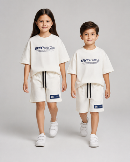 Social white t-shirt