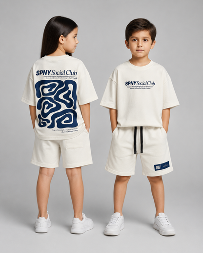 Social white t-shirt
