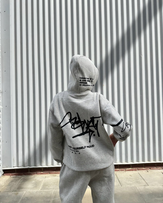 Proud silver hoodie