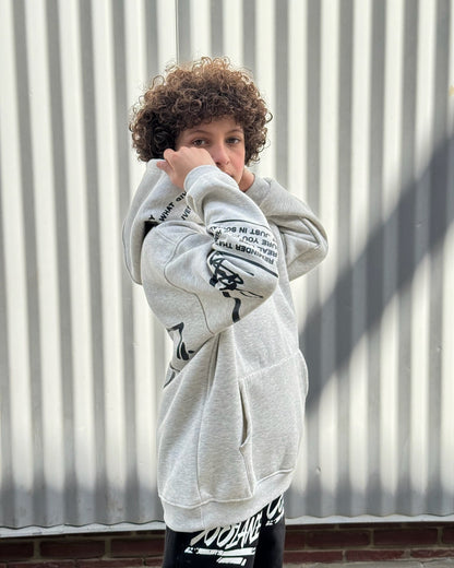 Proud silver hoodie