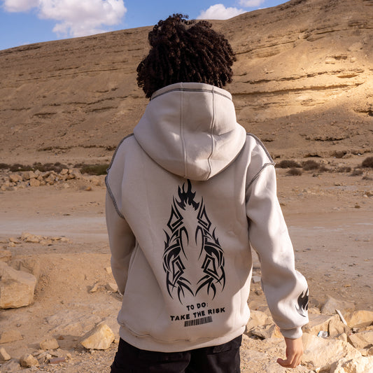 Fire grey hoodie